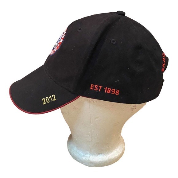 WHITE PASS & YUKON ROUTE SKAGWAY ALASKA ADJUSTABLE STRAPBACK HAT/CAP, BLACK 2012 - Picture 4 of 5